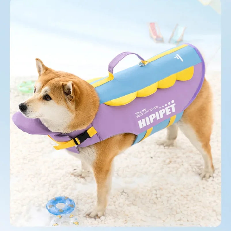 Dog Life Jacket Portable Summer Strong Buoyancy Dog Swimsuit Breathable Dog Coats and Jackets Quick Drying Pet Products