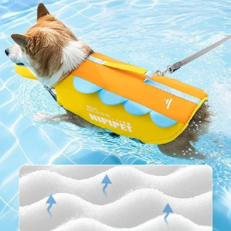 Dog Life Jacket Portable Summer Strong Buoyancy Dog Swimsuit Breathable Dog Coats and Jackets Quick Drying Pet Products