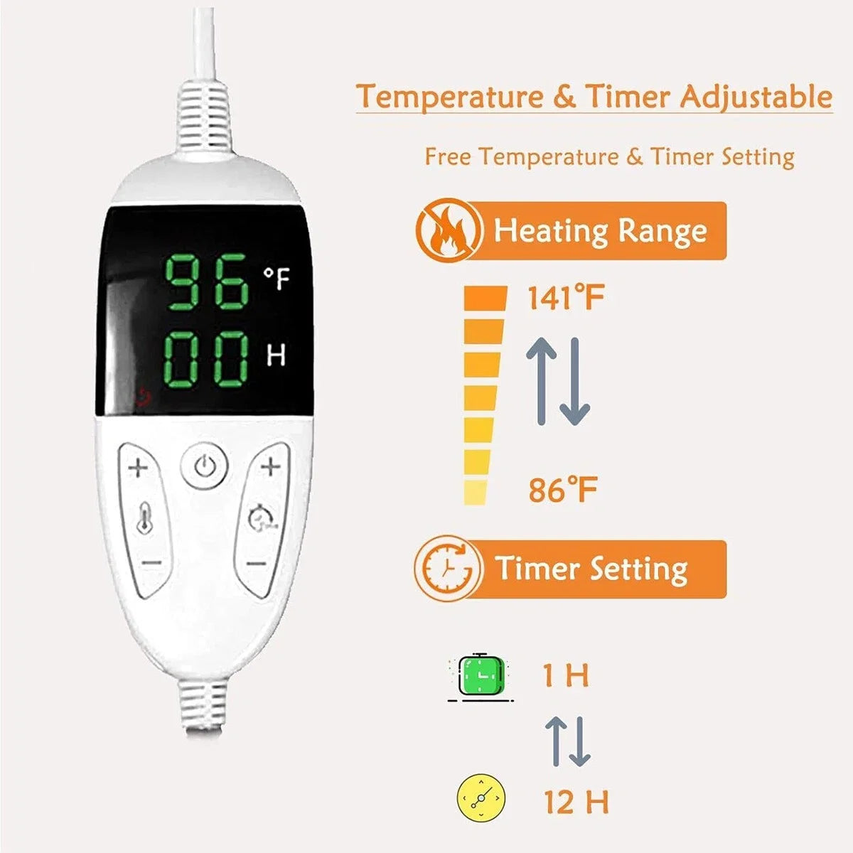 1PC Electric Pet Heating Pad 27.6"X17.7" Winter Warmer Cat Puppy Heater Pad Waterproof Washable Portable Warming Blanket Home
