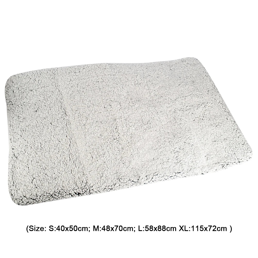 Self-Warming Cat Bed Pad Self-Heating Pet Warming Pad Washable Cat Warmer Mat Soft Thickened Blanket Pad for Indoor Outdoor Pets